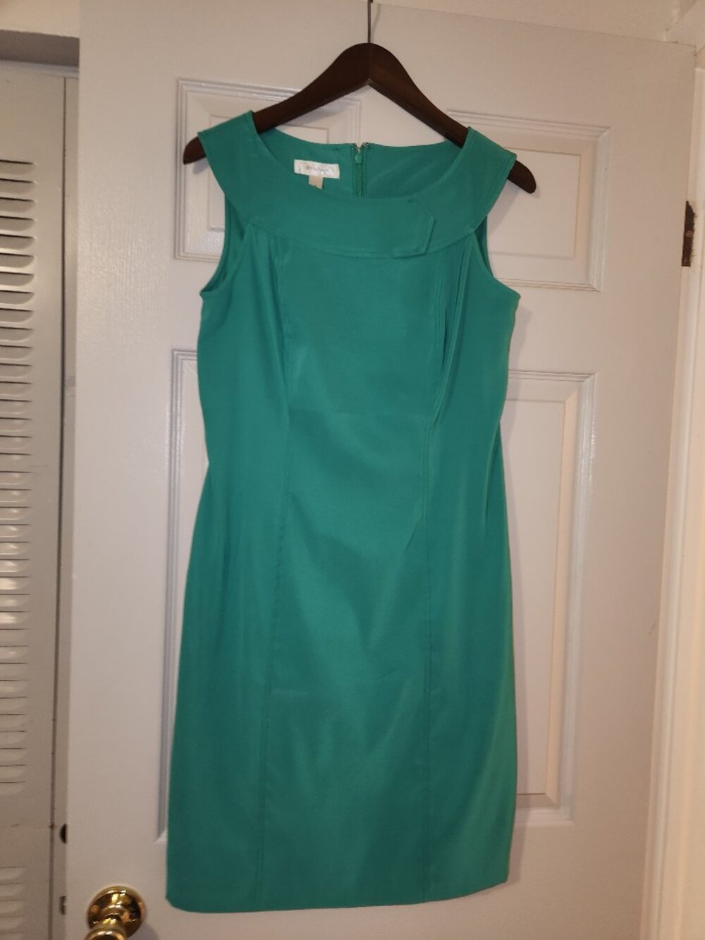 Dressbarn Teal Sleeveless Sheath Dress – Women’s Size 6